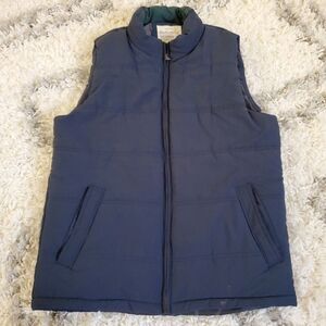 Men's Weatherproof Vintage Puffer Vest Navy Blue Size Medium 100% Polyester